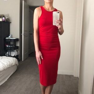 Express red tank dress